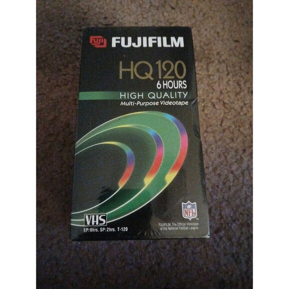 FUJI VHS T-120 HQ120 Tape 6 hours VCR Recording NEW SEALED FUJIFILM 3 Pack!! - Picture 1 of 3